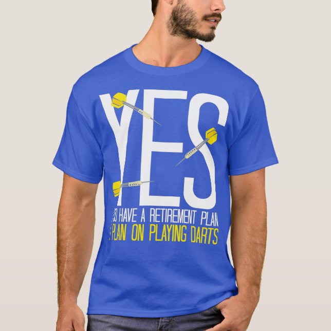 Einzahlungsplan Darts Dart Player T-Shirt (Vorderseite)