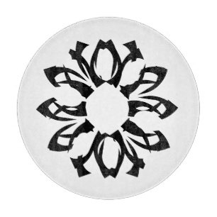 Einzelelement-Blumenmuster  Schneidebrett