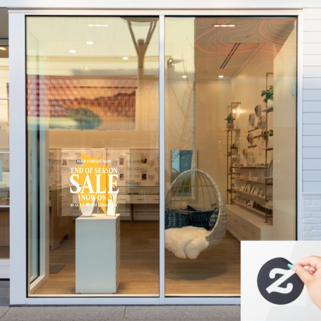 Einzelhandelsgeschäft Ende der Saison Fensteraufkleber (Schaufenster)