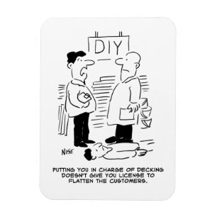 Einzelhandelsgeschäfte und Shop Manager Magnet