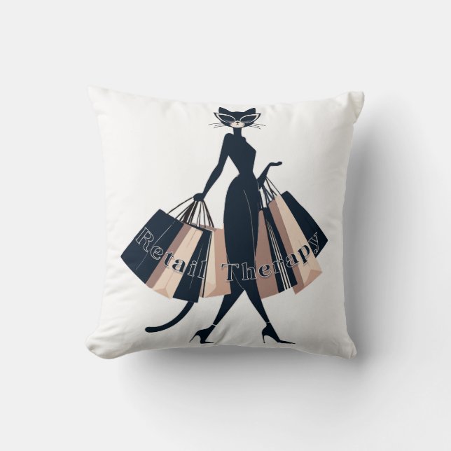 Einzelhandelstherapie Kissen (Vorderseite)