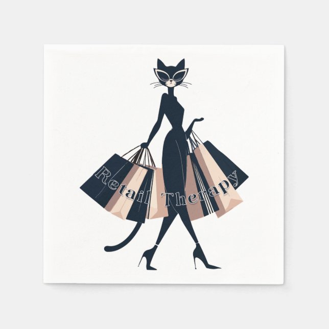 Einzelhandelstherapie Serviette (Vorderseite)