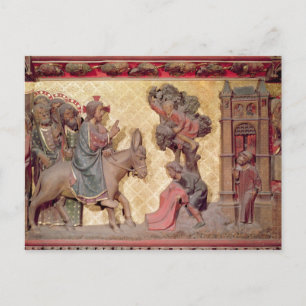 Einzelheiten des Eintritts Christi nach Jerusalem Postkarte