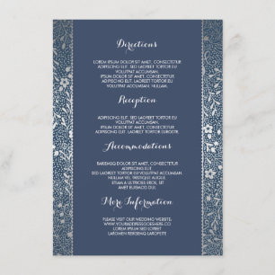 Einzelheiten zu Hochzeiten von Flora und Fauna der Begleitkarte