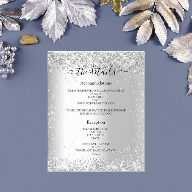 Einzelheiten zum Hochzeitsprogramm für Silver Glit (Von Creator hochgeladen)