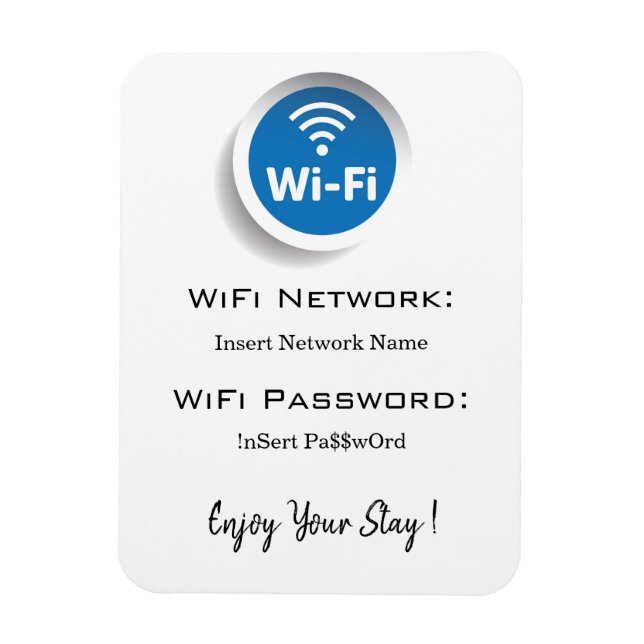 Einzelheiten zum Wireless-Netzwerkkennwort Magnet (Vertikal)