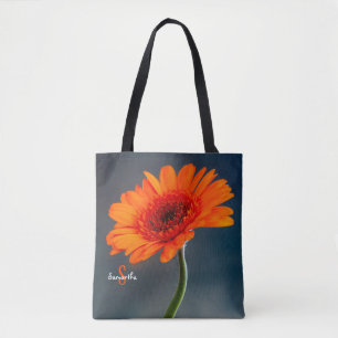 Einzelne orangefarbene Gerbera-Tasche Tasche