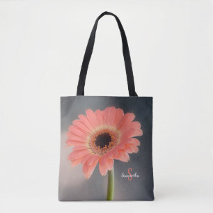 Einzelne rosa Gerbera-Tragetasche Tasche