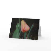 Einzelne Tulpen-Notizkarte