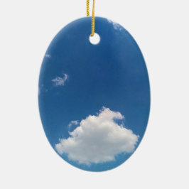 Einzelne Wolke Keramik Ornament