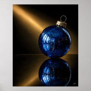 Einzelner Christbaumschmuck Reflexionsbecken Poster