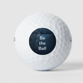 Einzelner Stern am fernen Horizont in Blau Golfball
