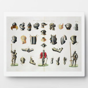 Einzelteile einer Ritterrüstung, Teller 15 für Fotoplatte