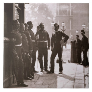 EinziehenSergeants in Westminster, 1876-77 (Holz Fliese