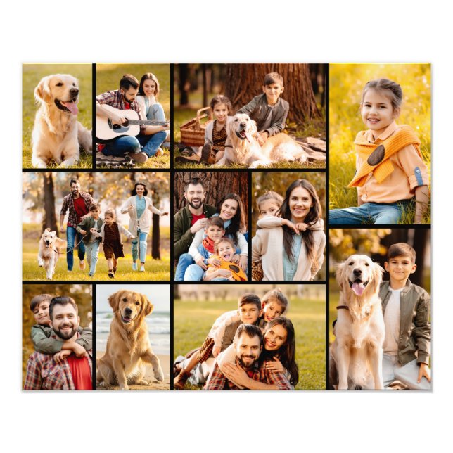 Einzigartig 11 Foto Collage Minimalistisch Einfach (Vorne)