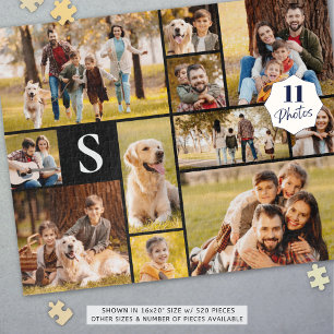 Einzigartig 11 FotoCollage Einfache Monogramm Schw