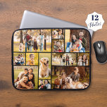 Einzigartig 12 Foto Collage Minimalistisch Einfach Laptopschutzhülle<br><div class="desc">Einzigartig 12 Foto Collage Minimalistischer einfacher Laptop-Sieb. Tragen Sie Ihre Lieblings-Erinnerungen mit, während Sie Ihren Laptop schützen, indem Sie ein einzigartiges und lustiges Foto Notebook mit dieser leicht hochzuladenden Vorlage erstellen, die 12 Bilder in verschiedenen Formen und Größen für eine große Auswahl an fotografischen Themen enthält. Personalisieren Sie Ihren benutzerdefinierten...</div>