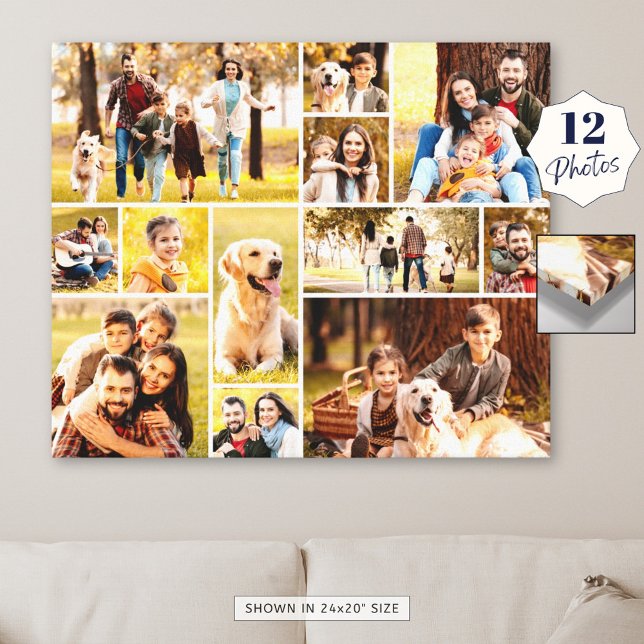 Einzigartig 12 Foto Collage Minimalistisch Einfach Leinwanddruck (Von Creator hochgeladen)