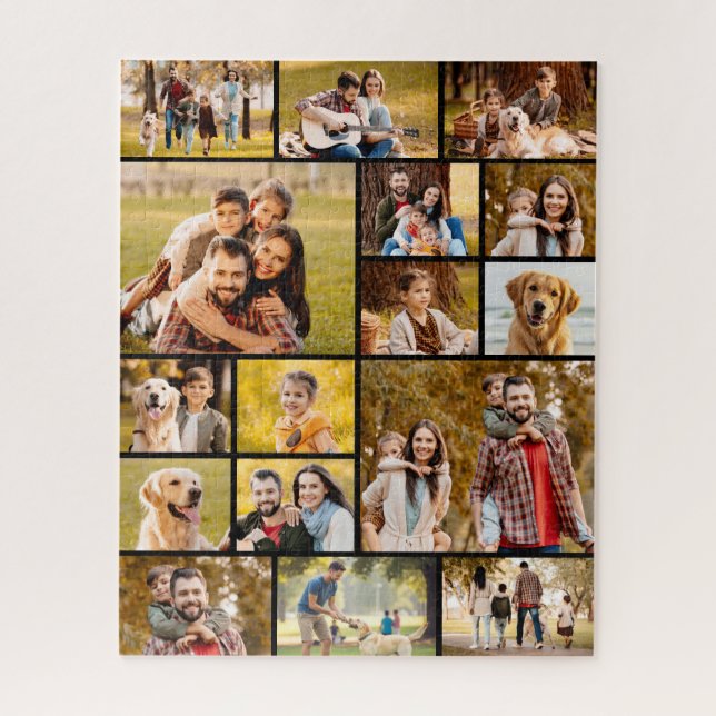 Einzigartig 17 Foto Collage Einfach Schwarz (Vertikal)