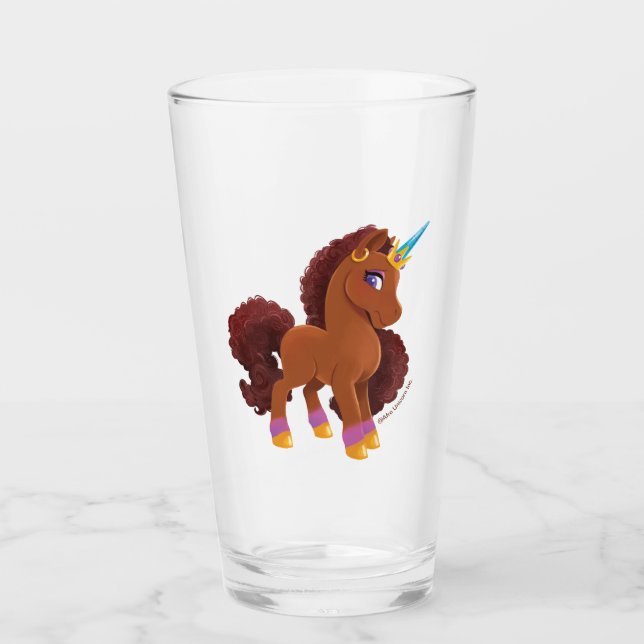 Einzigartig die Stehende Stolz des Einhorns Glas (Vorderseite)