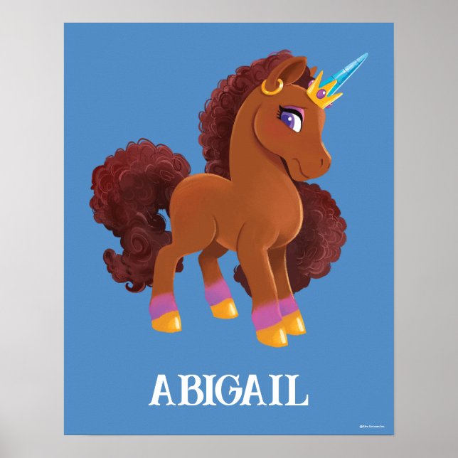 Einzigartig die Stehende Stolz des Einhorns Poster (Vorne)