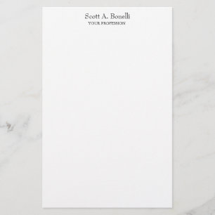 Einzigartig Elegant Schlicht Einfach Weiß Spezial Briefpapier