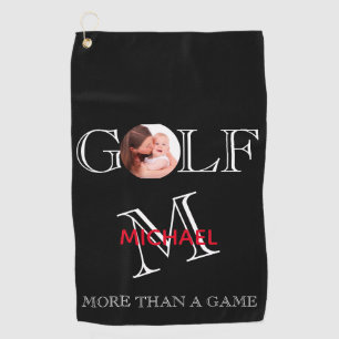 Einzigartig für Foto Monogram und Name Golf Handt Golfhandtuch