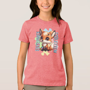 Einzigartig geboren – Lieber Fuchs Design Tri-Blend Shirt