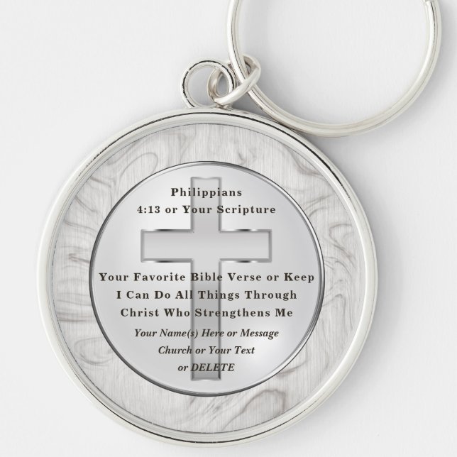 Einzigartig, Geschenke für Christliche Männer, Bib Schlüsselanhänger (Vorne)
