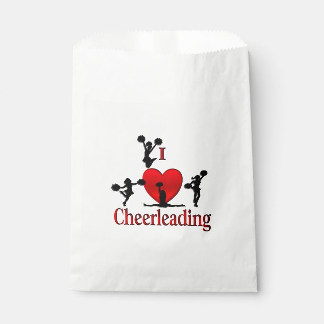 Einzigartig I Herz Cheerleader Geschenktütchen (Vorderseite)