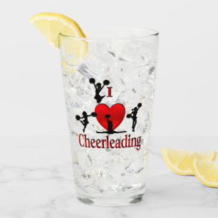 Einzigartig I Herz Cheerleader Glas