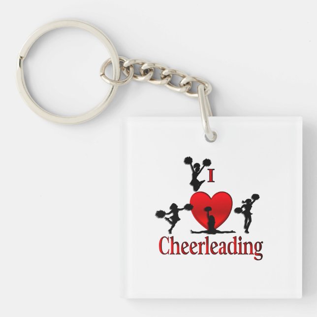 Einzigartig I Herz Cheerleader Schlüsselanhänger (Vorderseite)