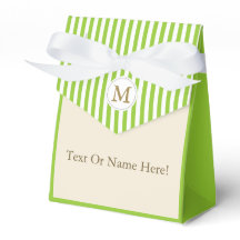 Einzigartig in Apfelgrün und Weiß gestreift, indiv