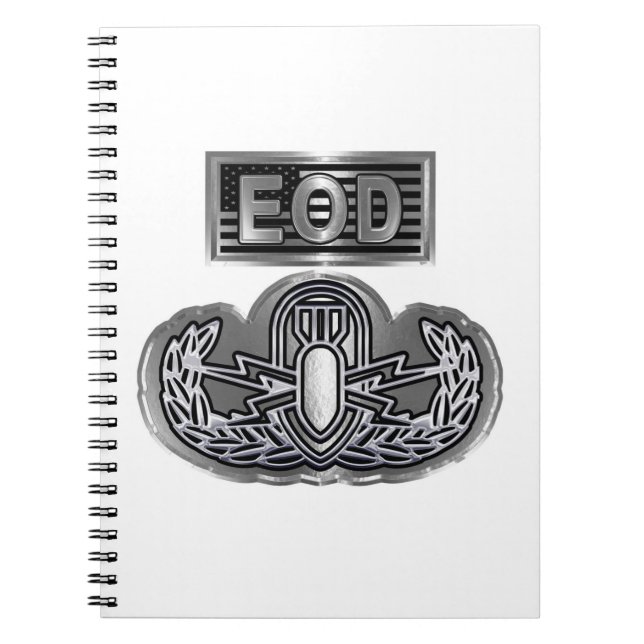 Einzigartig konzipiertes Gedenkbuch EOD Notizblock (Vorderseite)