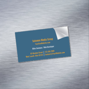 Einzigartig Magnetische Visitenkarte