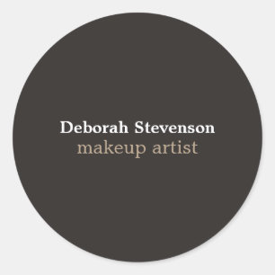 Einzigartig Moderne Graue Angewohnheit Runder Aufkleber