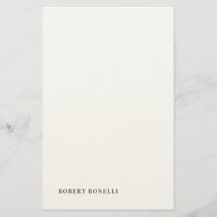Einzigartig moderne schlichte Namen Minimalist Briefpapier