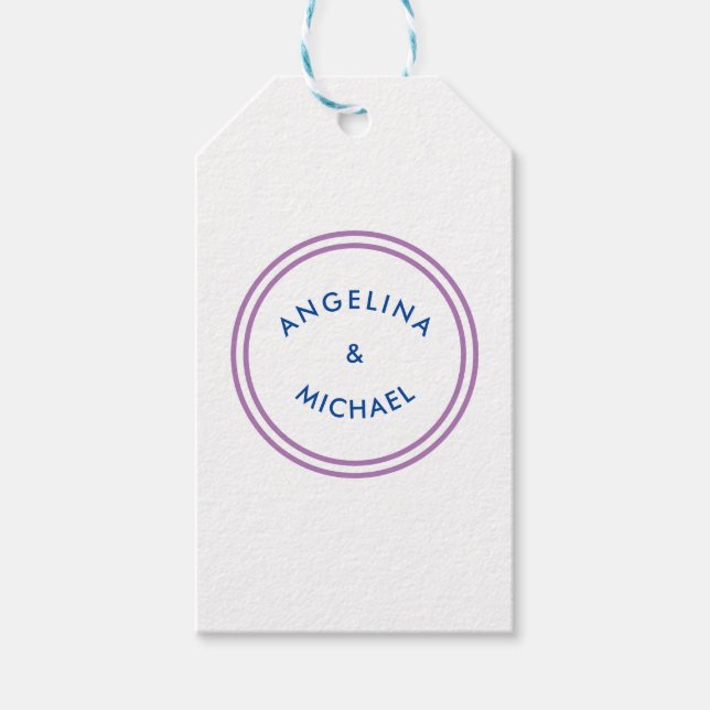 Einzigartig Modernes Minimalistisches Schlicht Geschenkanhänger (Vorderseite)