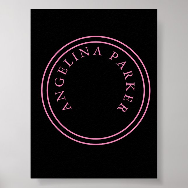 Einzigartig Modernes Minimalistisches Schlicht Poster (Vorne)