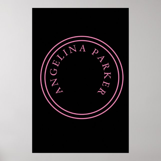 Einzigartig Modernes Minimalistisches Schlicht Poster (Vorne)