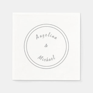 Einzigartig Modernes Minimalistisches Schlicht Serviette