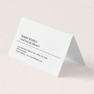 Einzigartig Modernes Minimalistisches Schwarz-weiß Visitenkarten