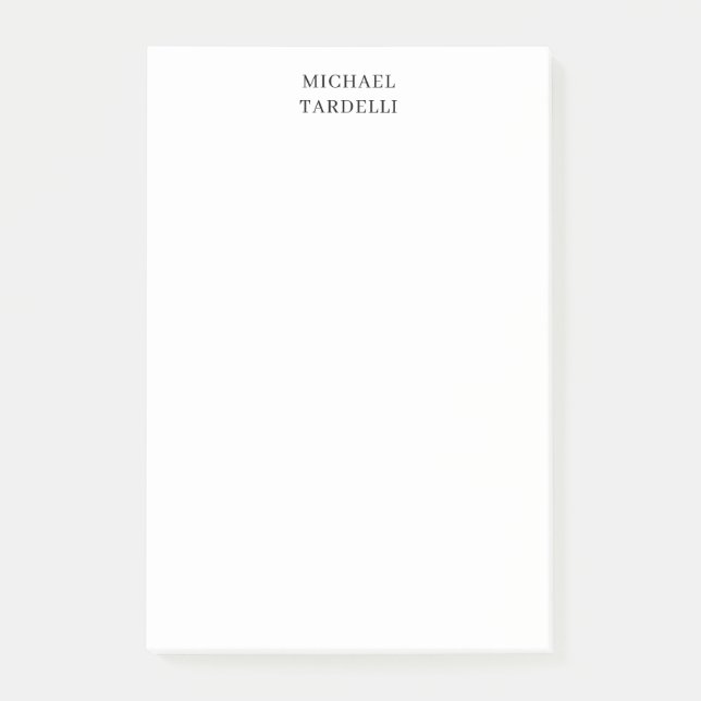 Einzigartig Modernes Schlichtes Minimalistisch Post-it Klebezettel (Vorderseite)