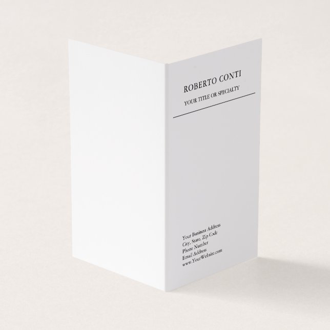 Einzigartig Modernes Schlichtes Minimalistisch Visitenkarten (Vorderseite)
