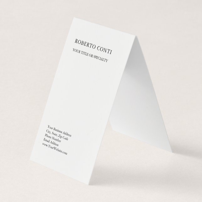 Einzigartig Modernes Schlichtes Minimalistisch Visitenkarten (Vorderseite)