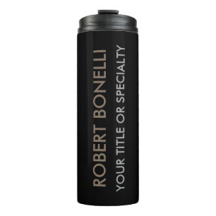 Einzigartig Modernes Schwarzes Stilvolles Thermosbecher