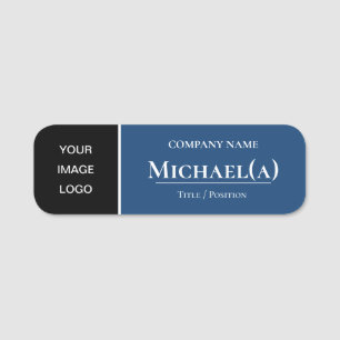 Einzigartig Monaco Dark Blue Black: Modern Company Namensschild