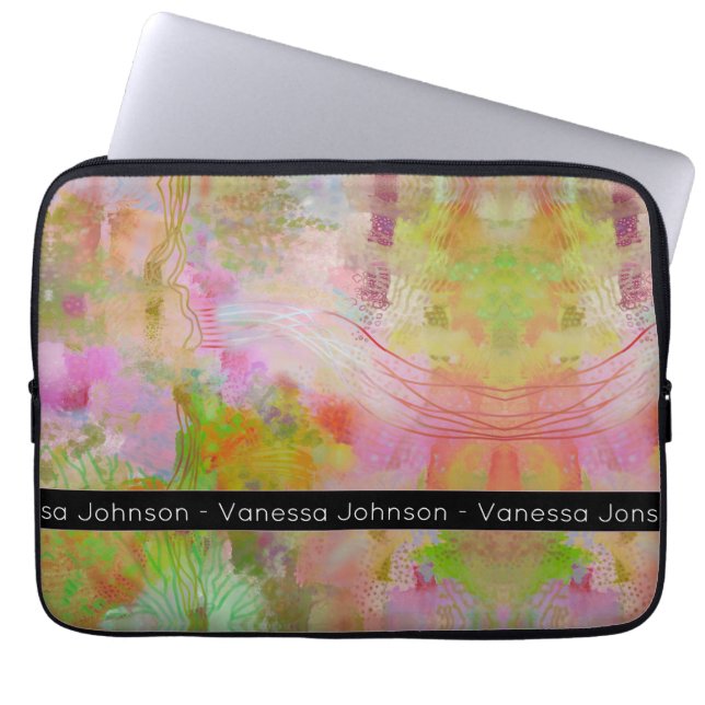 Einzigartig psychedelisch abstrakt, persönlich lus laptopschutzhülle (Vorderseite)