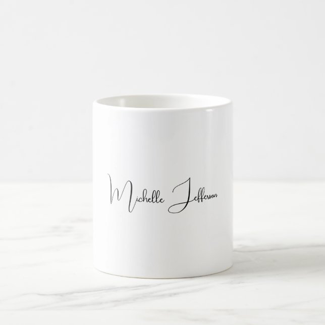 Einzigartig Stilvoll Moderne Schlichte Kalligraphi Kaffeetasse (Mittel)
