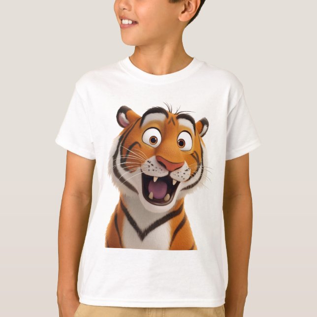 Einzigartig Tiger sprechen: Hören Sie seine Geschi T-Shirt (Vorderseite)